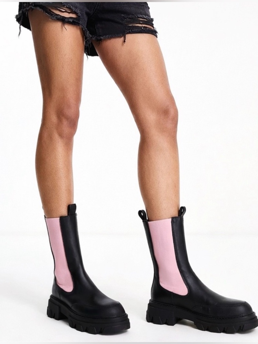 DOLLS KILL Public Desire Kira Chelsea Boots Size 8 NWT